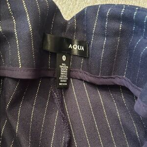 Aqua Midnight Blue Dress pants with gold Stripes